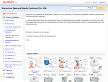 Tablet Screenshot of cnbeautyequipment.b2bage.com